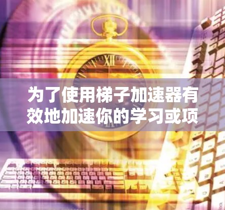 为了使用梯子加速器有效地加速你的学习或项目，以下是一个结构化的指南