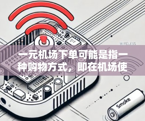 一元机场下单可能是指一种购物方式，即在机场使用手机支付的方式。你们想在机场下单购买某种服务或物品，但不想自己去机场，而是通过手机或电脑进行支付。以下是具体的步骤和方法