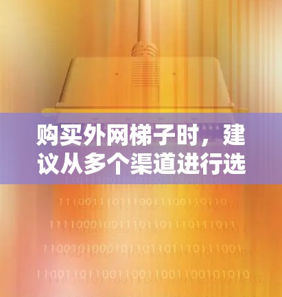 购买外网梯子时，建议从多个渠道进行选择，以确保质量可靠，安装效果良好。以下是一些具体的建议