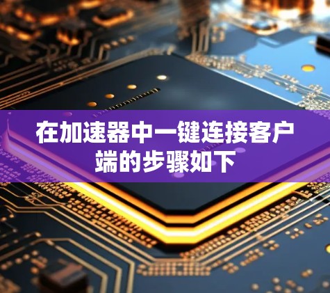 在加速器中一键连接客户端的步骤如下