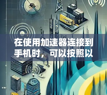 在使用加速器连接到手机时，可以按照以下步骤操作