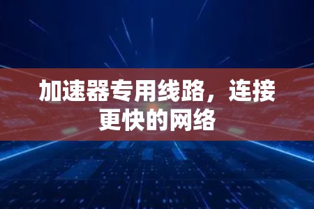 加速器专用线路,连接更快的网络 加速器专用线路,连接更快的网络