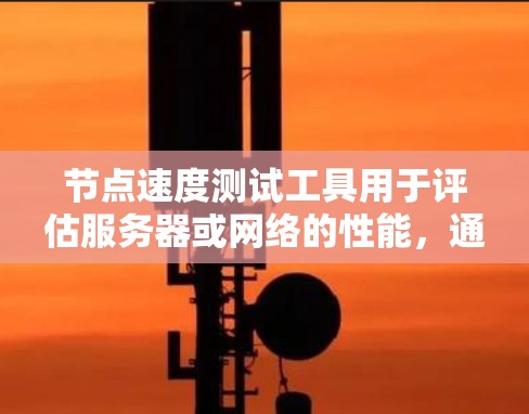 节点速度测试工具用于评估服务器或网络的性能，通常用于云服务器、云平台或云应用的测试。以下是对该类工具的详细解释