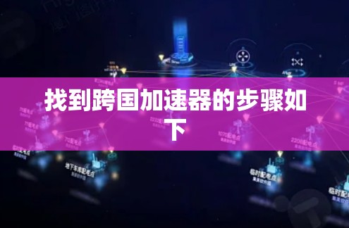 找到跨国加速器的步骤如下