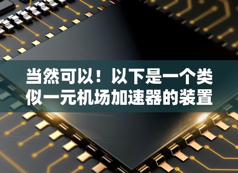 当然可以!以下是一个类似一元机场加速器的装置设计,结合了互动性和展示效果